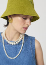 Bob Chris vert en crochet Mimosa, Nuage, Olive TARA JARMON