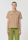 Chemise Charly beige en popeline Miel TARA JARMON