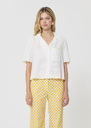 Chemise Coraline écrue en coton côtelé Ecru TARA JARMON