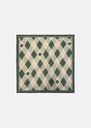 Foulard Ethan vert imprimé en coton Jade TARA JARMON