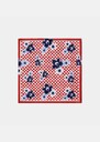 Foulard Emilio rouge imprimé en coton Cerise TARA JARMON