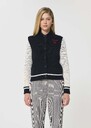 Gilet Gabb bleu nuit en coton Nuit TARA JARMON