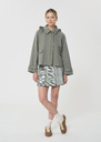 Trench Isaure vert en coton Olive TARA JARMON