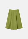 Jupe Joel verte en gabardine de coton Miel, Pomme TARA JARMON