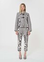 Manteau Manoel écru à rayures en coton Ecru TARA JARMON