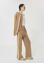 Pantalon Parker beige en maille technique Miel, Pomme TARA JARMON