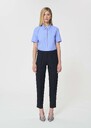 Pantalon Pierrot bleu nuit en toile grain de poudre Nuit TARA JARMON