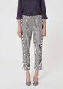Pantalon Pipo écru à rayures en coton Ecru TARA JARMON