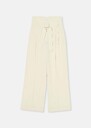 Pantalon Pia écru en crêpe fluide Ecru TARA JARMON