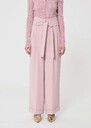 Pantalon Pia rose pâle en crêpe fluide Blush, Cerise, Mimosa, Vert anglais TARA JARMON