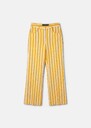 Pantalon Prosper jaune à rayures en lin et coton Cerise, Corail, Mimosa, Parme TARA JARMON