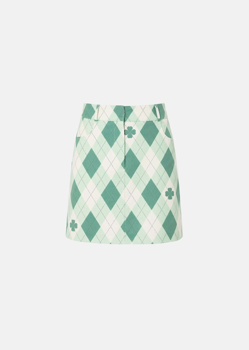Jupe Janice écrue à motifs Jade TARA JARMON