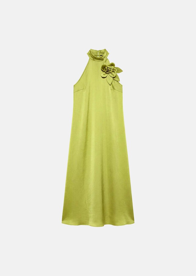 Robe Rosso verte en satin Anis TARA JARMON