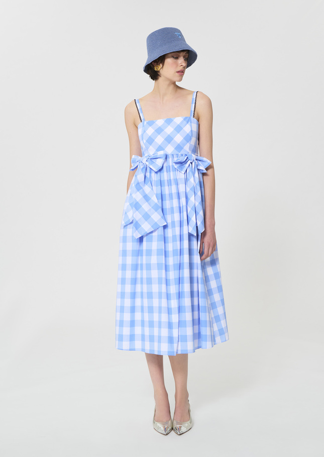 Robe Renée bleu ciel en vichy Horizon TARA JARMON