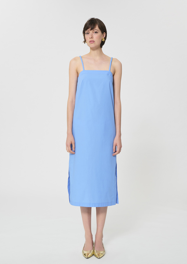 Robe Rosabella bleu ciel en popeline Horizon TARA JARMON