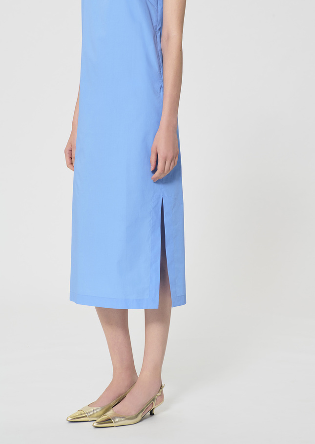 Robe Rosabella bleu ciel en popeline Horizon TARA JARMON