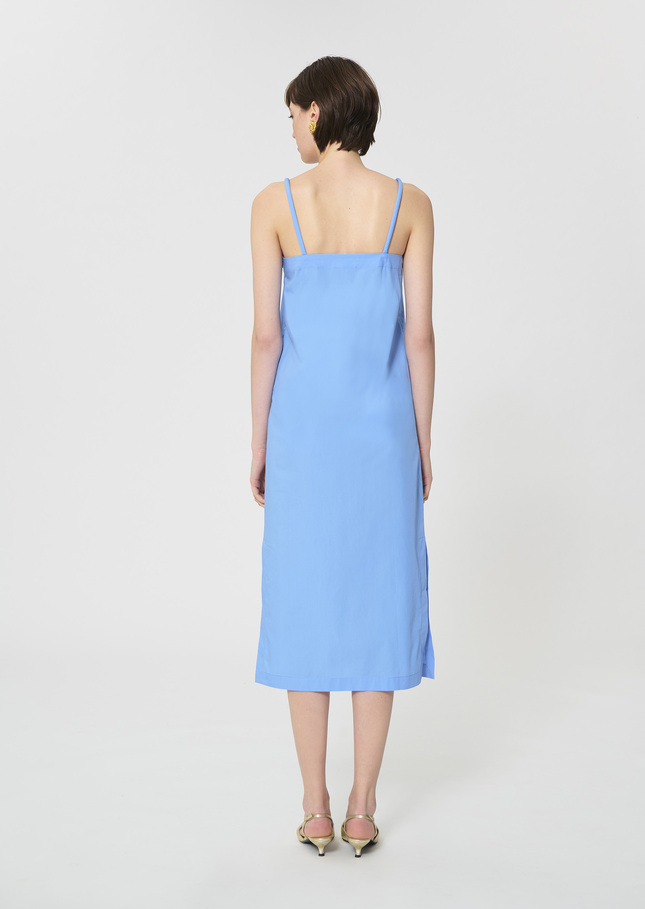 Robe Rosabella bleu ciel en popeline Horizon TARA JARMON