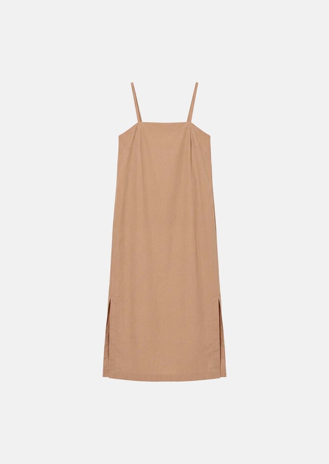Robe Rosabella beige en popeline Miel TARA JARMON