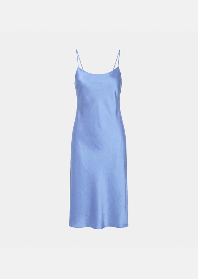Robe Reane bleu ciel en satin Horizon TARA JARMON