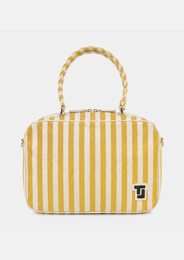 Sac Solal jaune à rayures Mimosa TARA JARMON