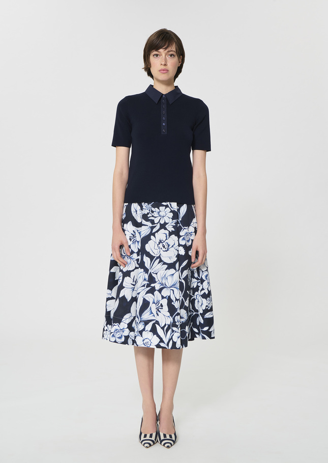 Polo Tim bleu nuit en coton Nuit TARA JARMON