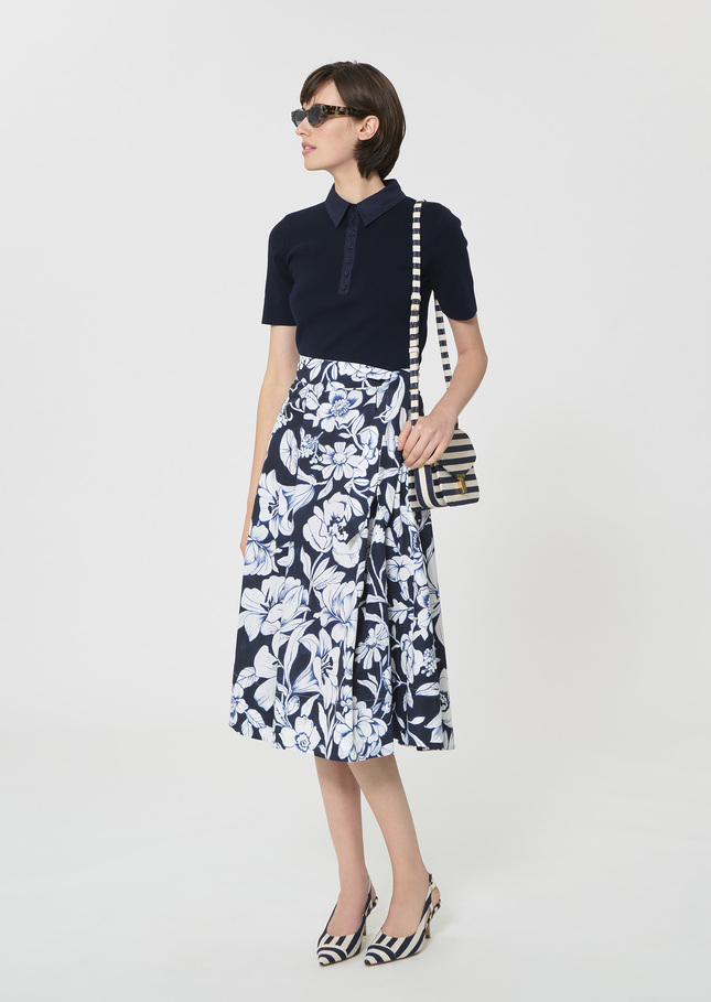 Polo Tim bleu nuit en coton Nuit TARA JARMON