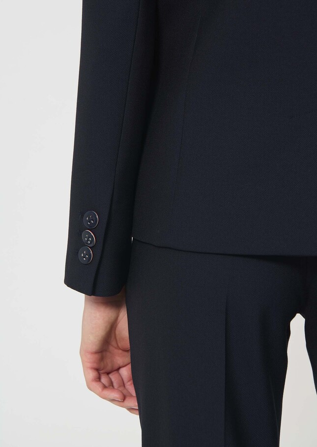 Veste Valy bleu nuit en toile grain de poudre Nuit TARA JARMON