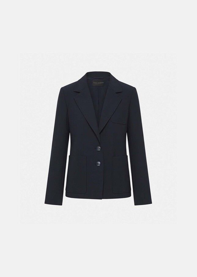 Veste Valy bleu nuit en toile grain de poudre Nuit TARA JARMON