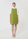 Robe Rodney verte en toile double Pomme TARA JARMON