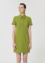Robe Robins verte en toile double Pomme TARA JARMON