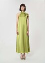 Robe Rosso verte en satin Anis TARA JARMON