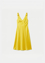 Robe Romance jaune en satin Horizon, Mimosa TARA JARMON