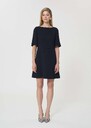 Robe Romina bleu nuit en crêpe fluide Blush, Nuit TARA JARMON