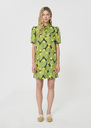 Robe Rudy vert foncé imprimé fleurs Vert anglais TARA JARMON