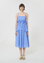 Robe Renée bleu ciel en voile de coton Horizon, Pomme TARA JARMON