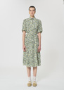 Robe Rachel verte imprimé fleuri Vert anglais TARA JARMON