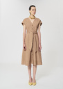 Robe Rosia beige en popeline Miel TARA JARMON