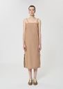 Robe Rosabella beige en popeline Horizon, Miel TARA JARMON