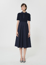 Robe Rio bleu nuit en coton Nuit TARA JARMON