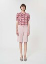 Short Sasha rose pâle en laine texturée Blush TARA JARMON