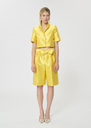 Short Simon jaune en satin duchesse Mimosa TARA JARMON