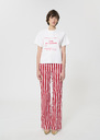 T-shirt Tarabow blanc imprimé en coton Blanc TARA JARMON