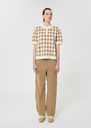 Polo Tomaso beige en jacquard Miel TARA JARMON