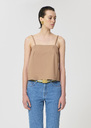 Top Tazzio beige en popeline Horizon, Miel TARA JARMON