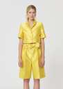 Veste Violette jaune en satin duchesse Mimosa TARA JARMON