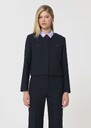 Veste Vina bleu nuit en toile grain de poudre Nuit TARA JARMON
