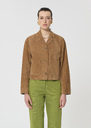 Veste Varso beige en daim Miel TARA JARMON