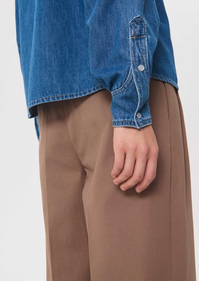 Chemise Chloé denim à col classique Jean TARA JARMON
