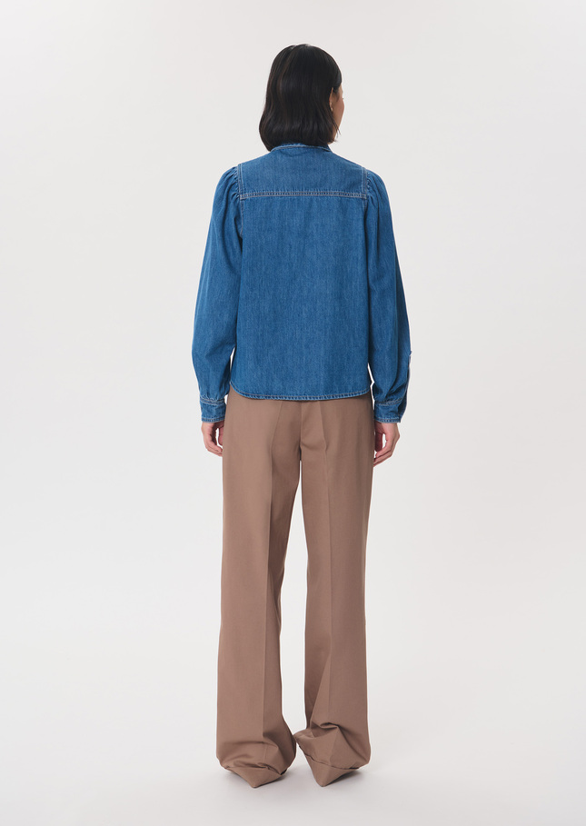 Chemise Chloé denim à col classique Jean TARA JARMON
