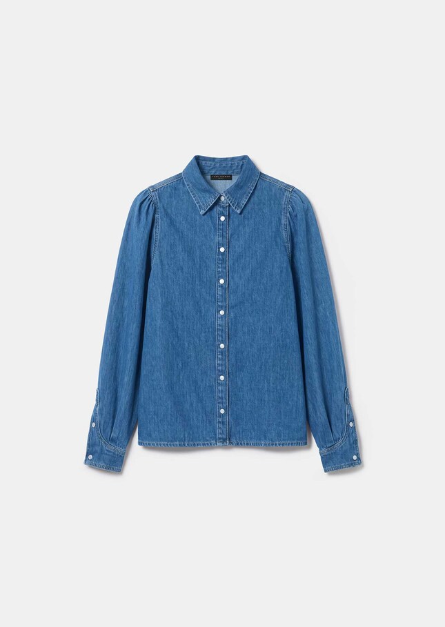Chemise Chloé denim à col classique Jean TARA JARMON
